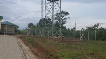 Installed water tank receiving water from borehole1 - sba