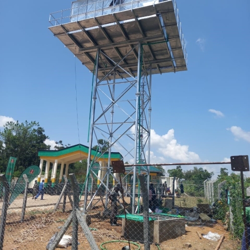 Solar Panels on top of Water Tank - sba
