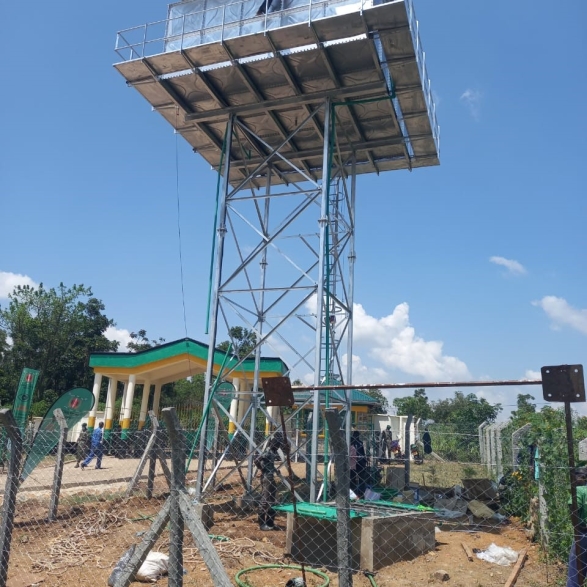 Solar Panels on top of Water Tank - sba